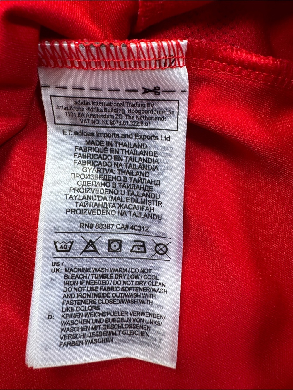 adidas Red NC Quarter-Zip Athletic Pullover - Picture 11 of 14